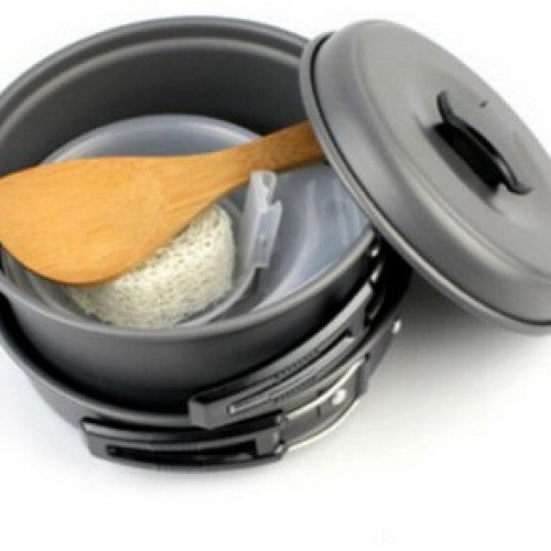 Outdoor Camping Cookware Cooking Bowl Pot Pan Set