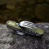 Camping Hiking Cutlery Travel Multi tool Kit Picnic Pocket